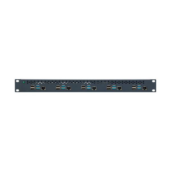 Rack for 5 Raspberry Pi 4 with internal power supply