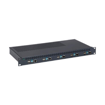 Rack for 5 Raspberry Pi 4 with internal power supply