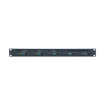 Rack for 5 Raspberry Pi 4 with internal power supply