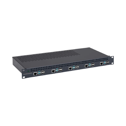 Rack for 5 Raspberry Pi 5 with internal power supply